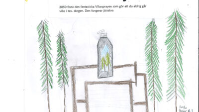 Teckning föreställande vilsesprej.